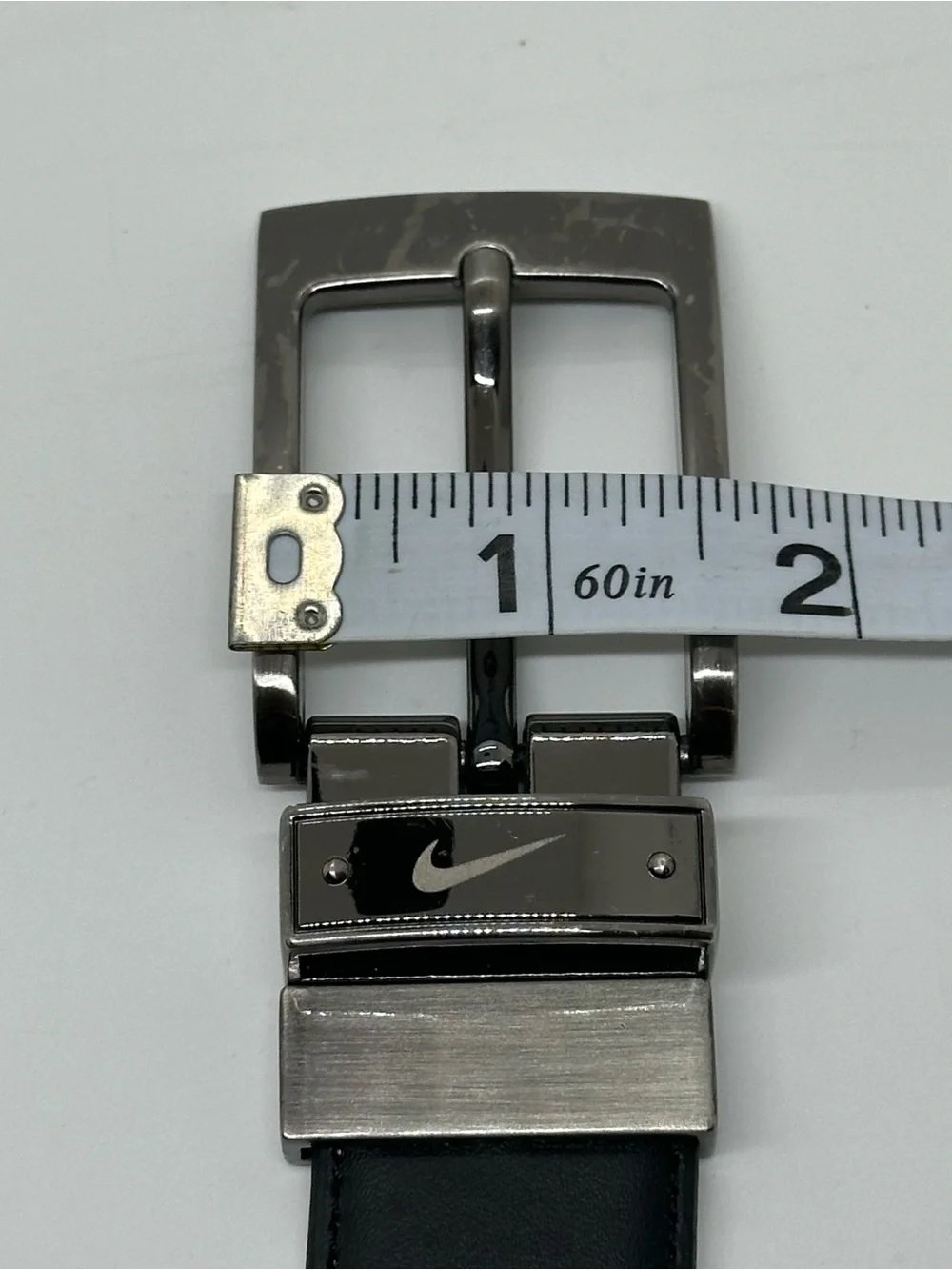 Nike Black Dress Golf Belt Gunmetal Buckle Size 32
